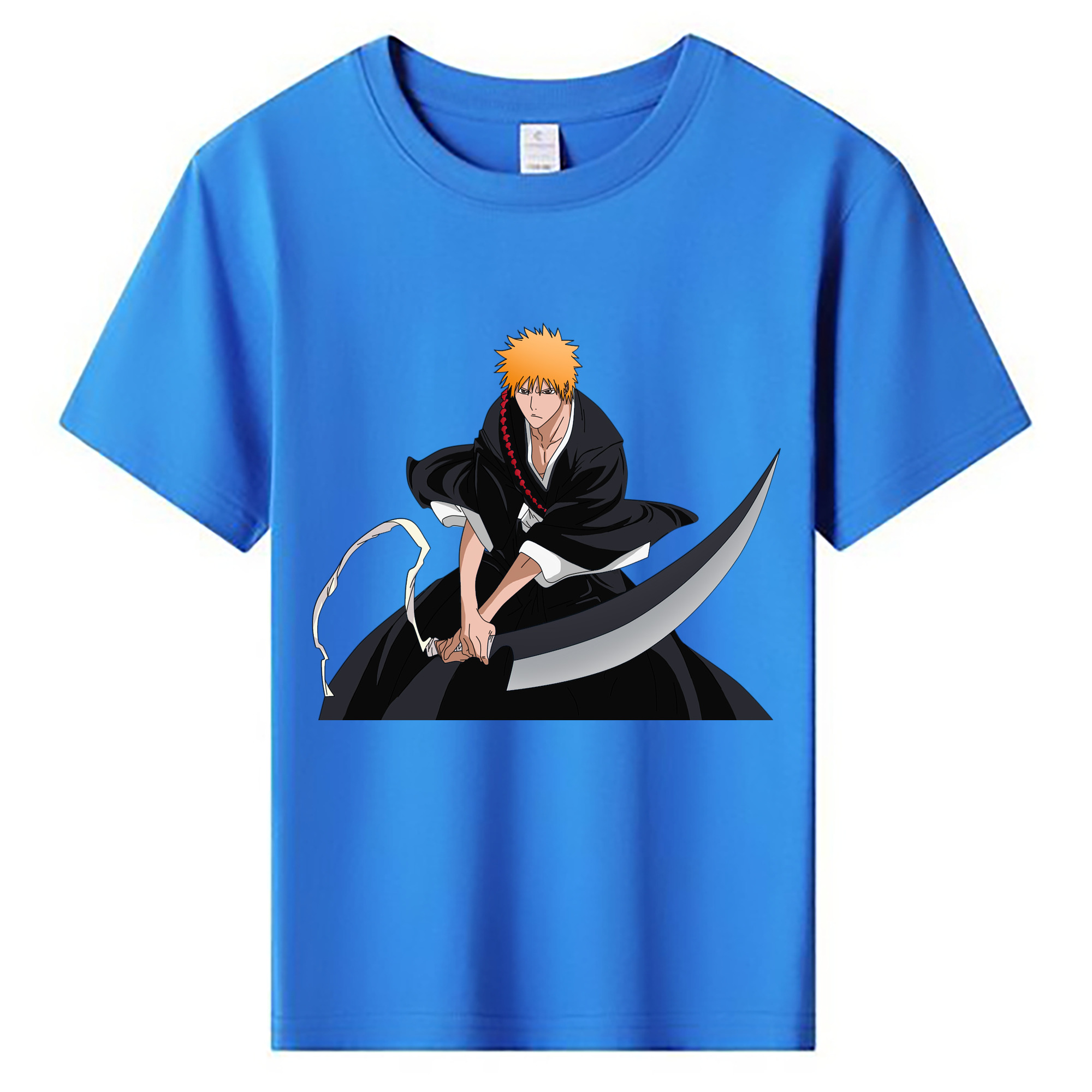 （画像用） ブリーチ 黒崎一護（くろさき いちご）BLEACH Kurosaki Ichigo 綿100％キッズTシャツ（フロントプリント）